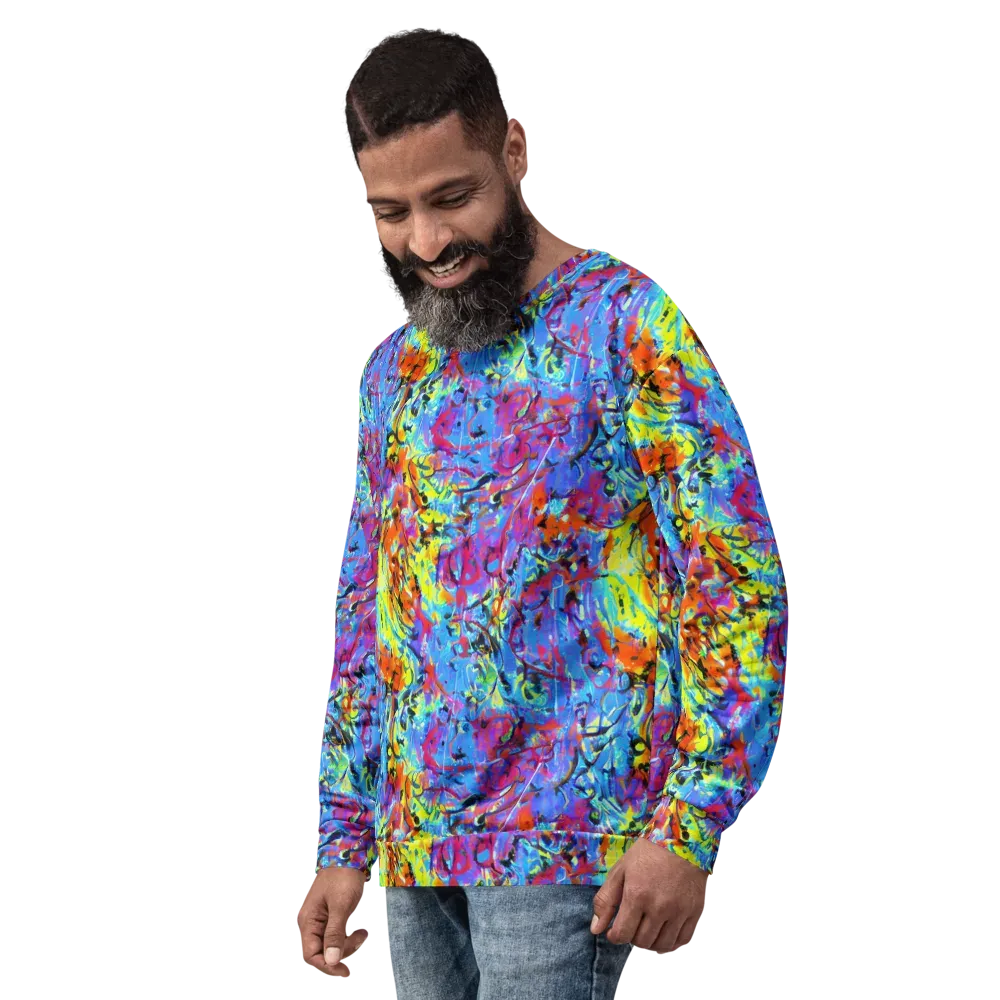 Electric Fervor on Sweatshirt — Left Front