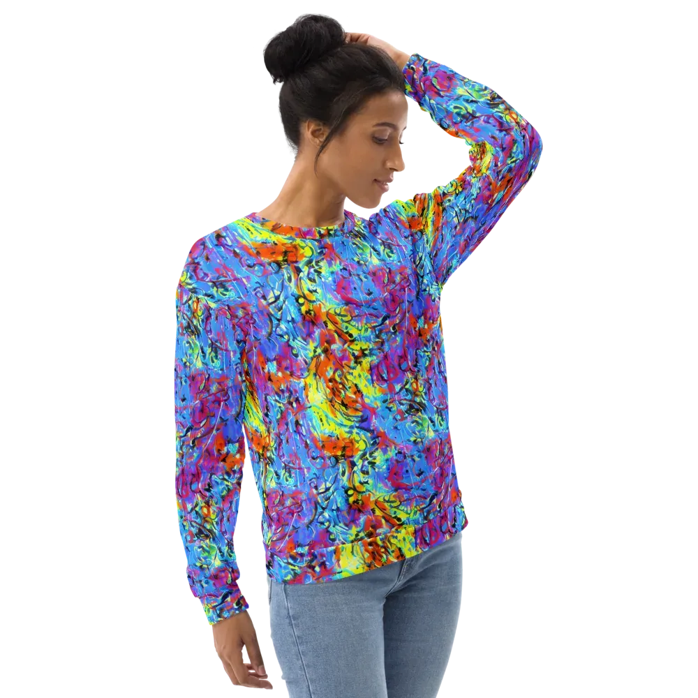 Electric Fervor on Sweatshirt — Right Front
