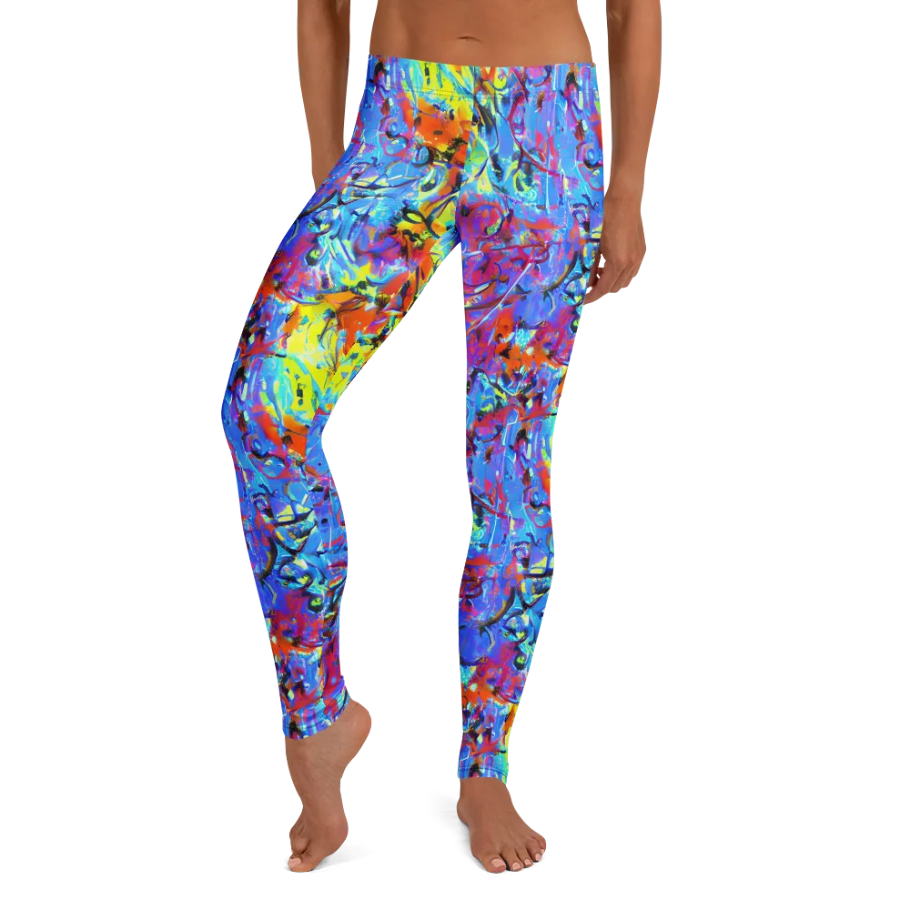 Electric Fervor on Leggings — Front