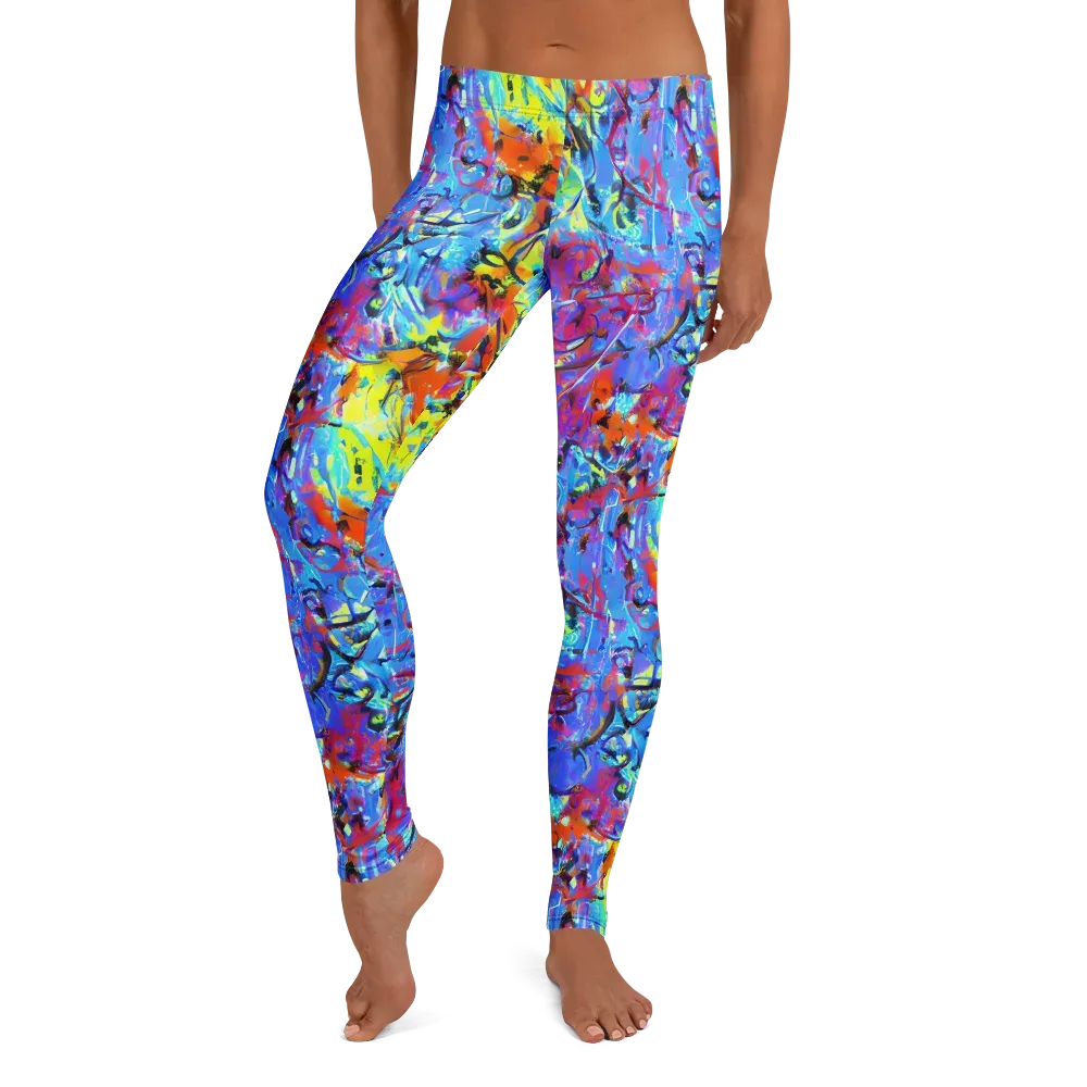 Electric Fervor on Leggings — Front