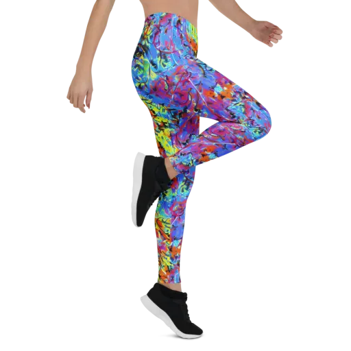 Electric Fervor on a Leggings
