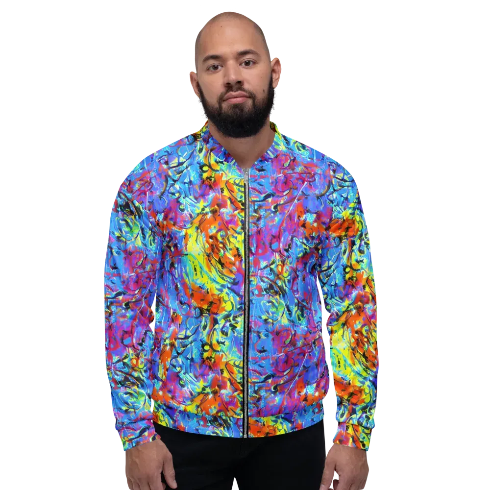 Electric Fervor on Bomber Jacket — Front