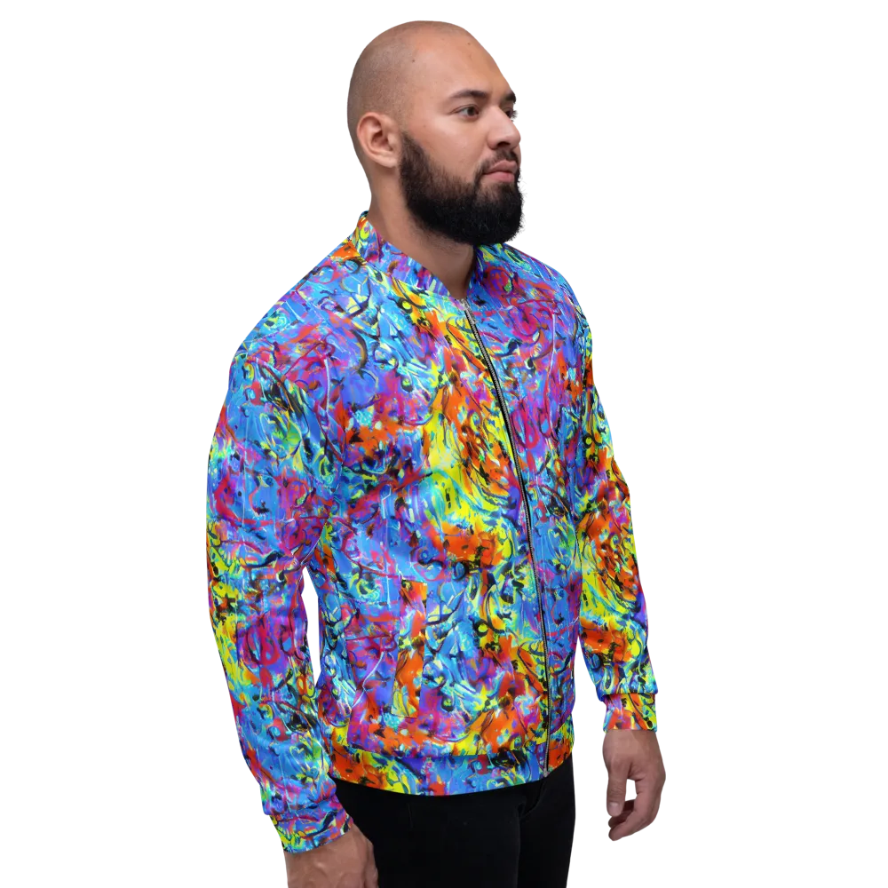 Electric Fervor on Bomber Jacket — Right