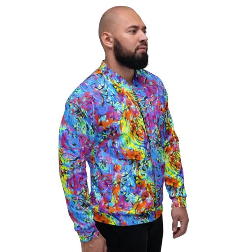 Electric Fervor on a Bomber Jacket