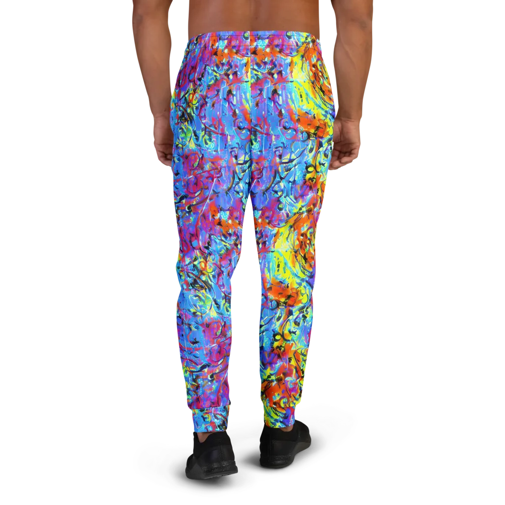 Electric Fervor on Men's Joggers — Back