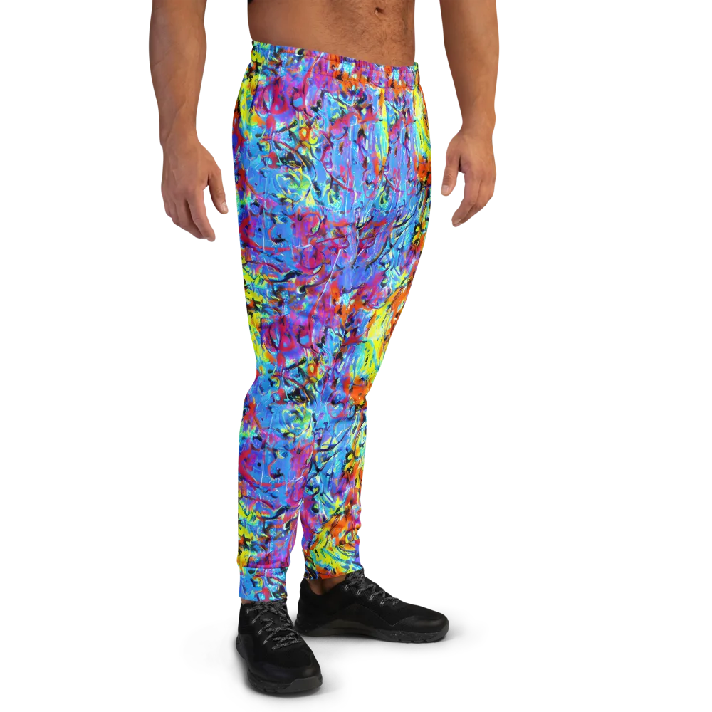 Electric Fervor on Men's Joggers — Right