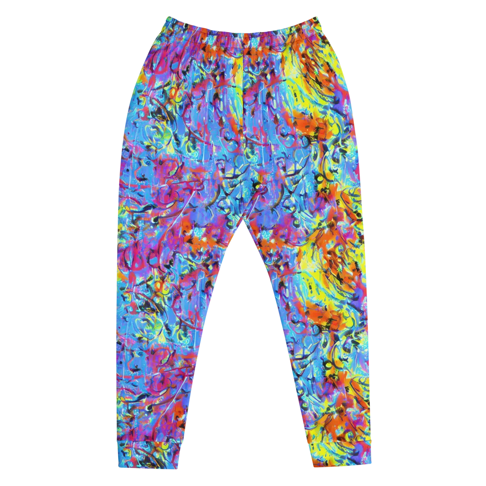 Electric Fervor on Men's Joggers — Front