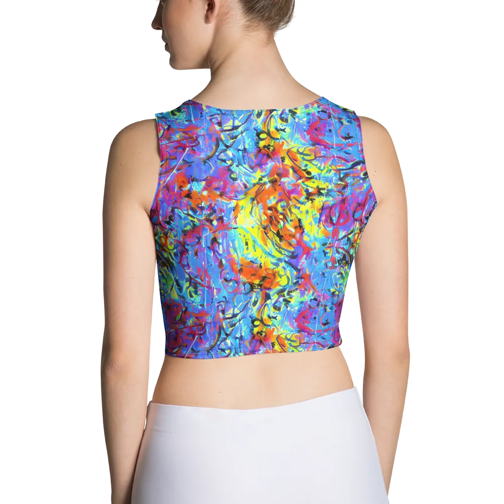 Electric Fervor on Crop Top — Back