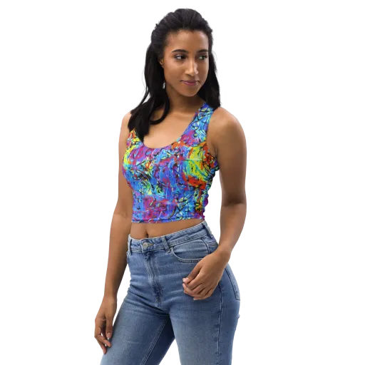 Electric Fervor on a Crop Top