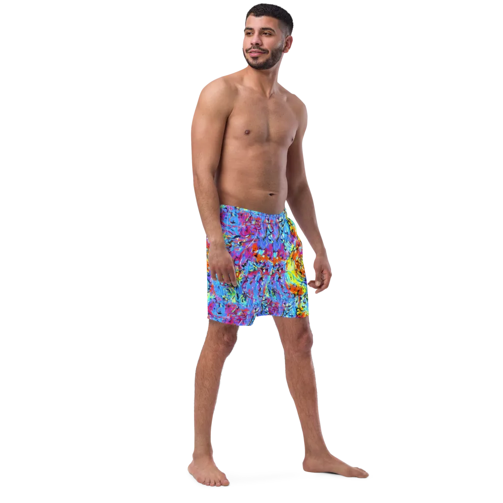 Electric Fervor on Swim Trunks — Right Front