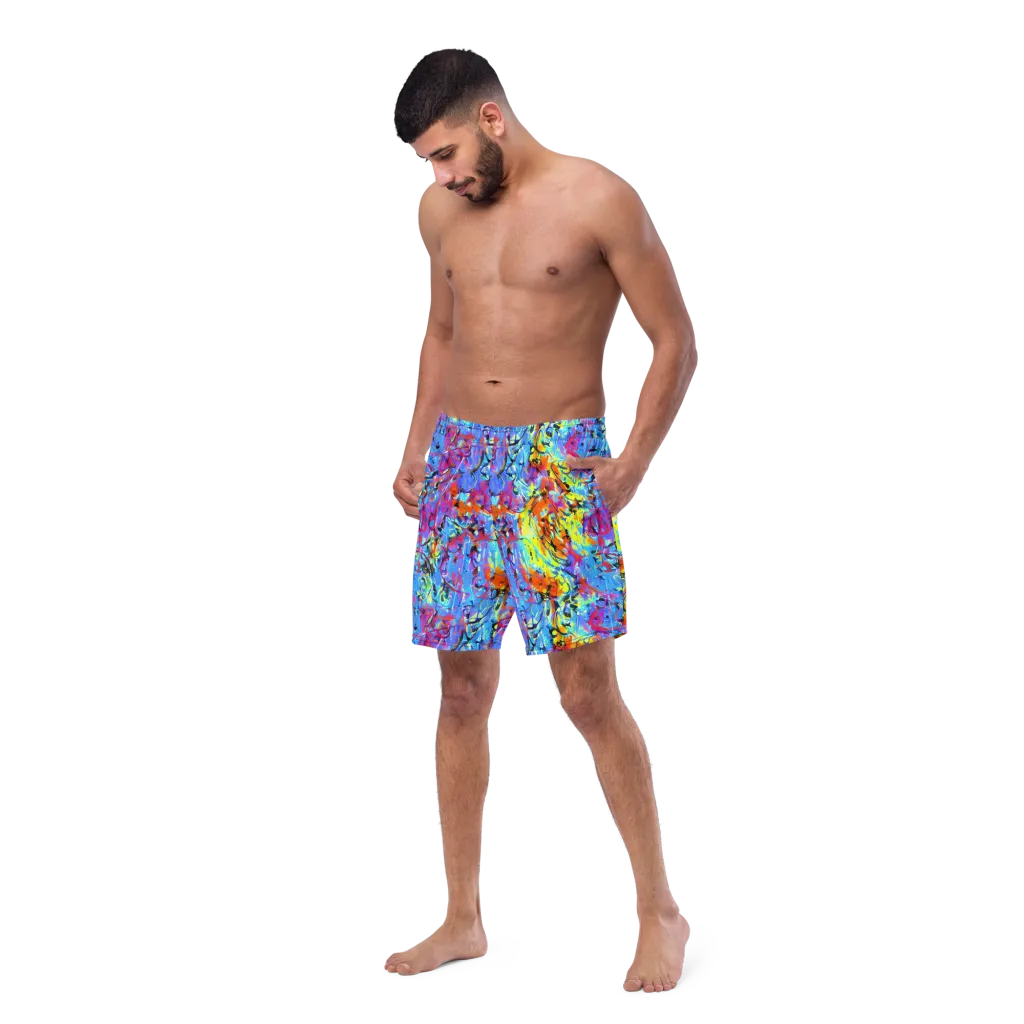 Electric Fervor on Swim Trunks — Left Front
