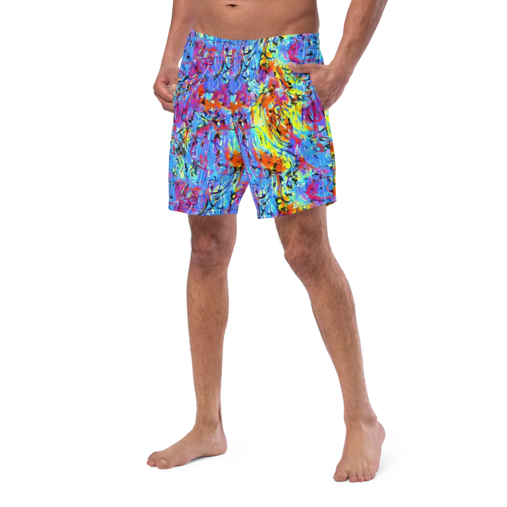 Electric Fervor on Swim Trunks — Left Front
