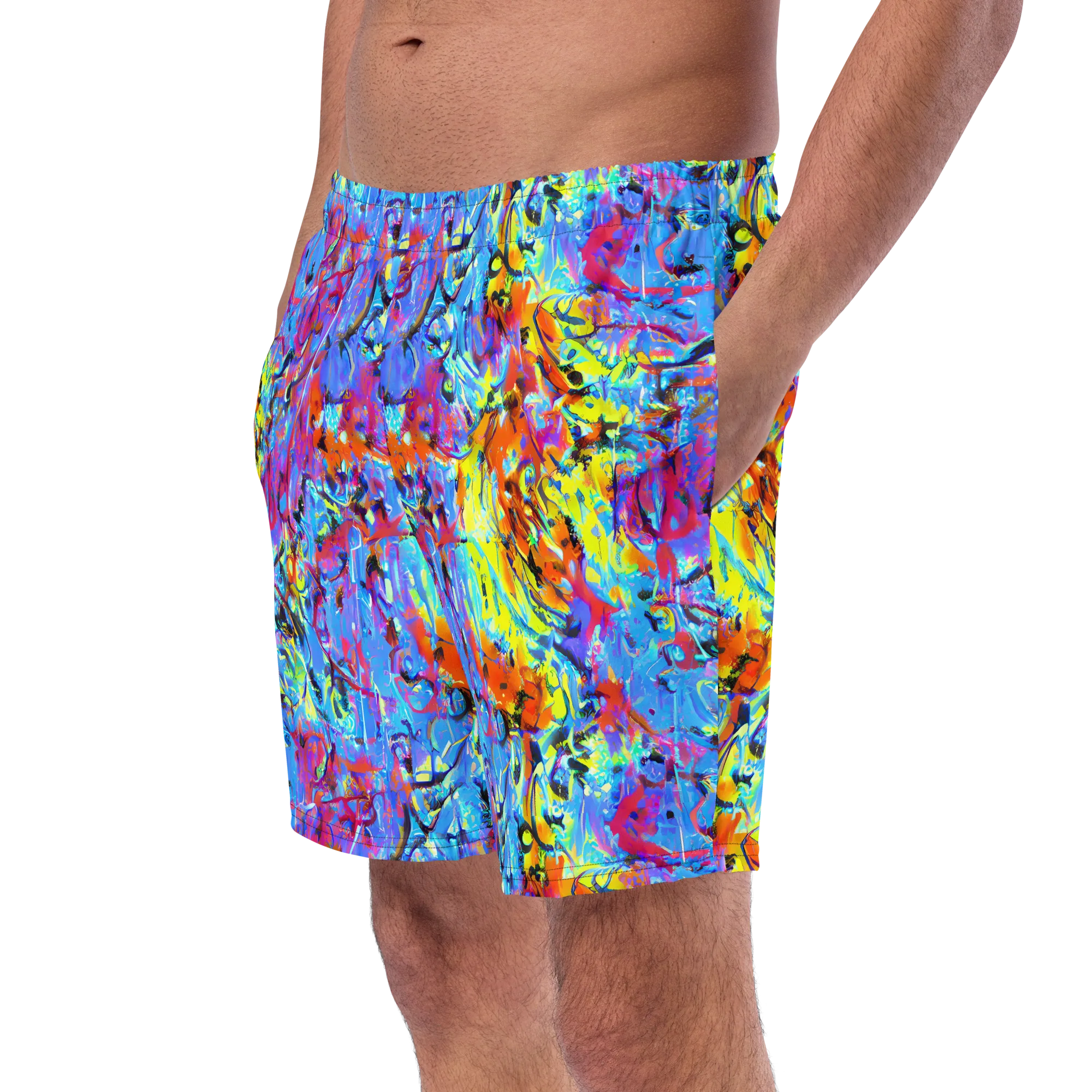 Electric Fervor on Swim Trunks — Left Front