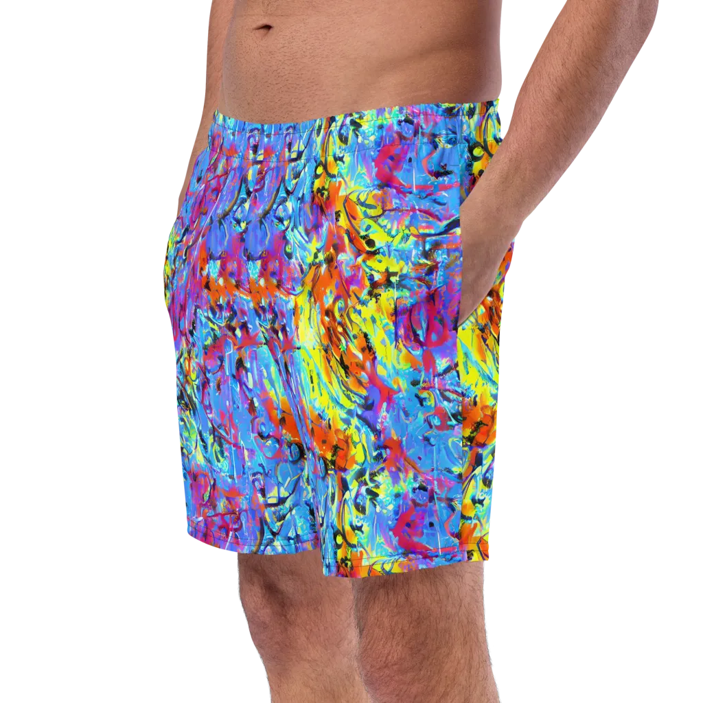 Electric Fervor on Swim Trunks — Left Front