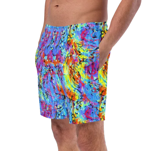 Electric Fervor on a Swim Trunks