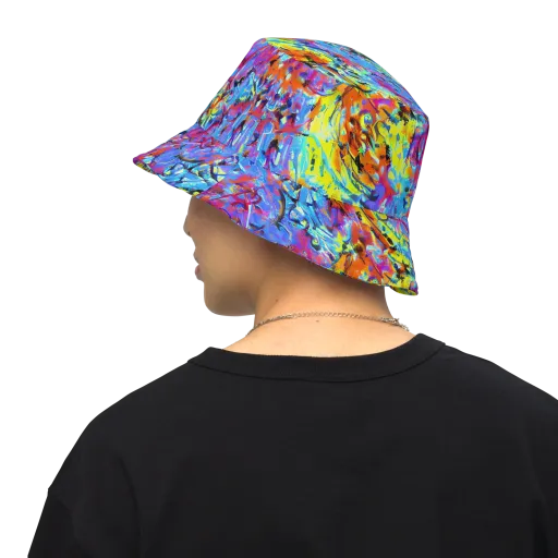 Electric Fervor on a Reversible Bucket Hat