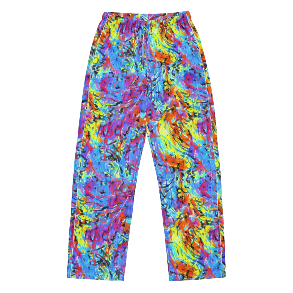 Electric Fervor on Women's Pajama Pants — Front