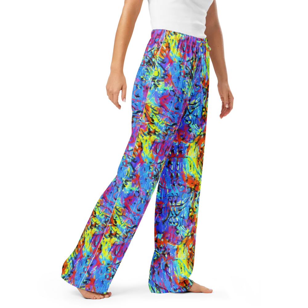 Electric Fervor on Women's Pajama Pants — Right Front