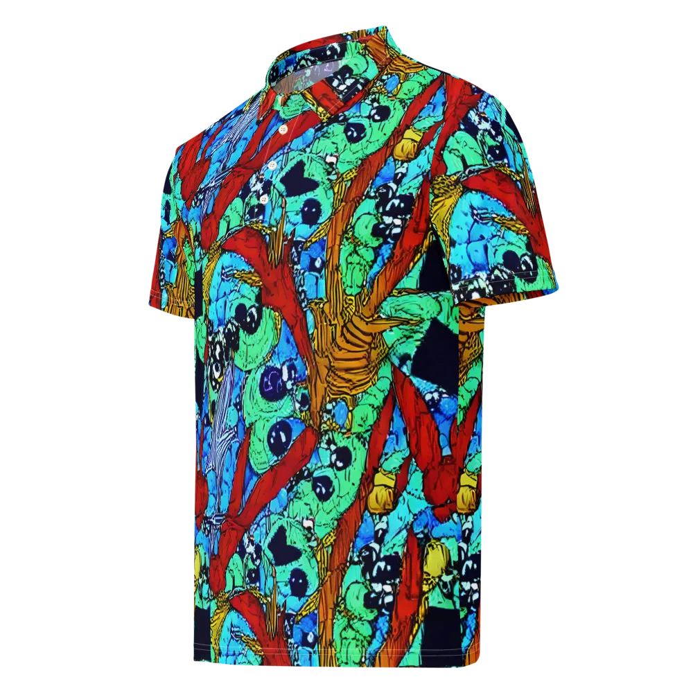 Jungle Aftershock on Men's Slim Fit Polo Shirt — Left Front