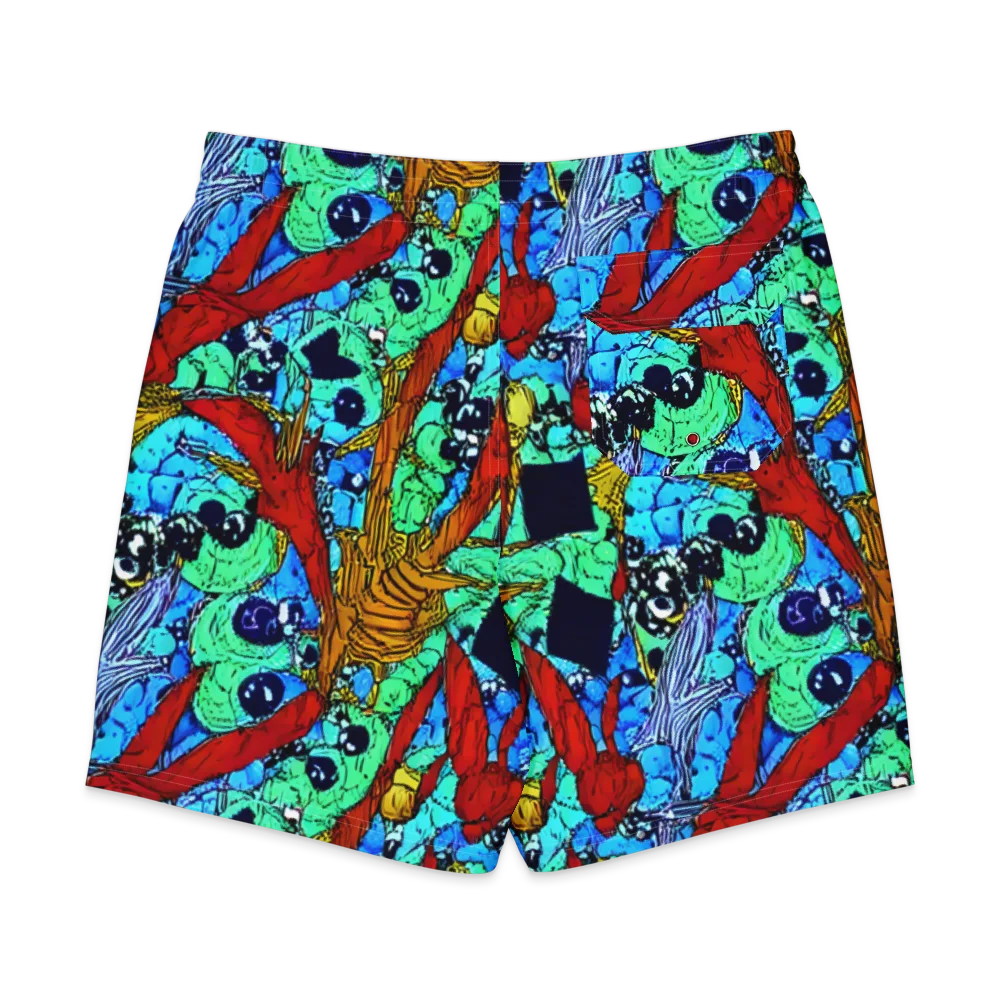 Jungle Aftershock on Men's Board Shorts — Back