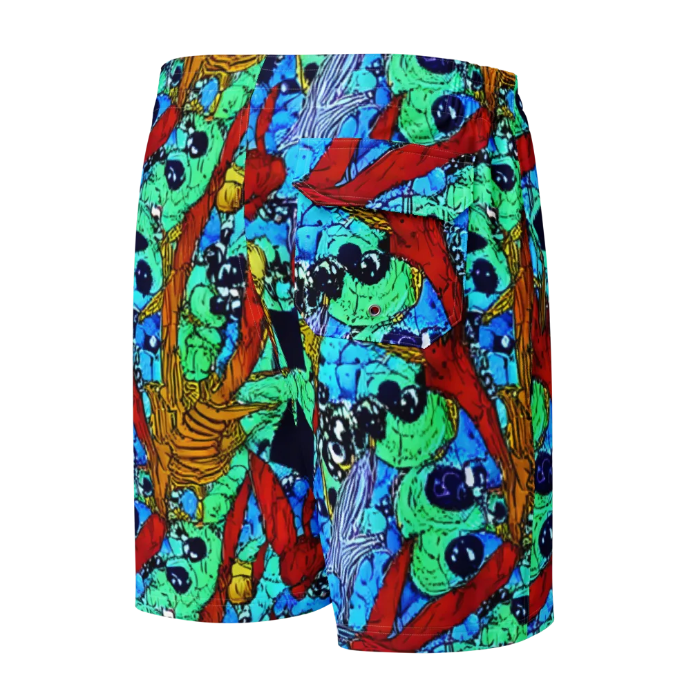 Jungle Aftershock on Men's Board Shorts — Back