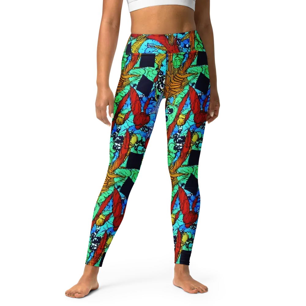 Jungle Aftershock on Yoga Leggings — Front