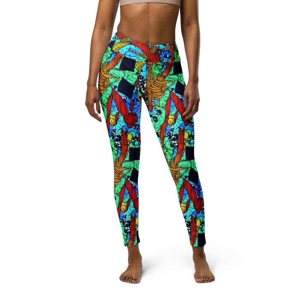 Jungle Aftershock on Yoga Leggings — Front