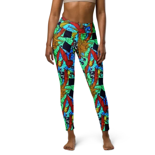 Jungle Aftershock on a Yoga Leggings