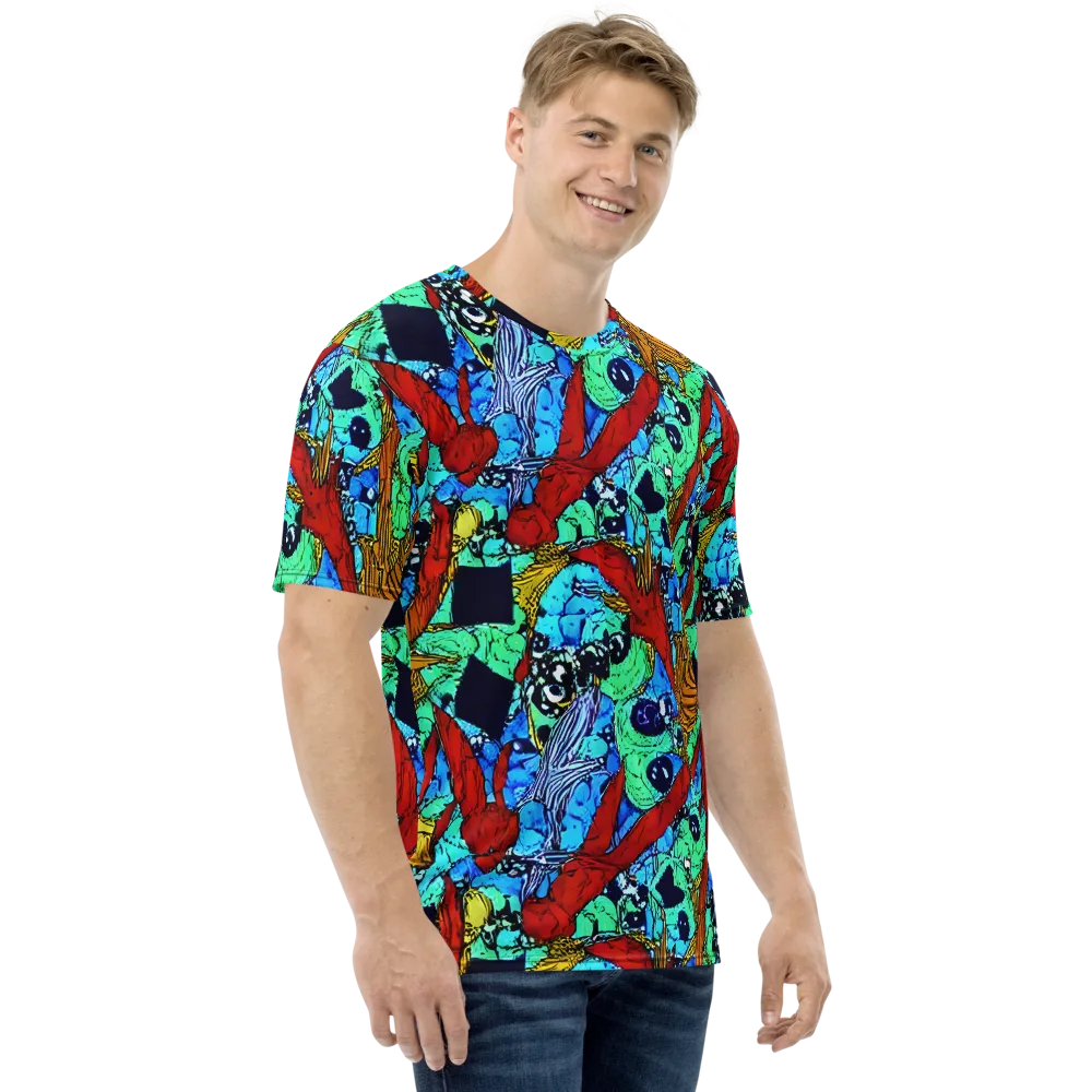 Jungle Aftershock on Men's Crew Neck T-Shirt — Right