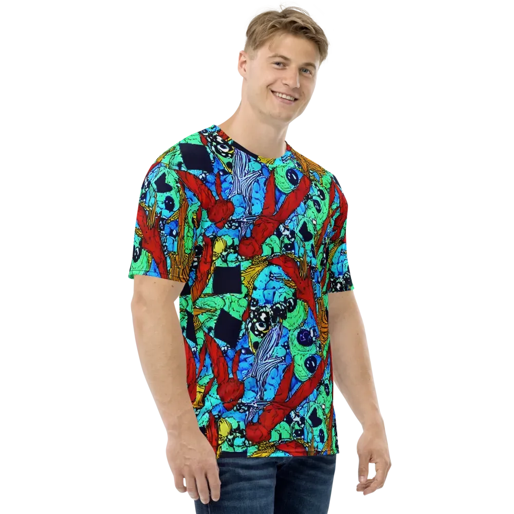Jungle Aftershock on Men's Crew Neck T-Shirt — Right
