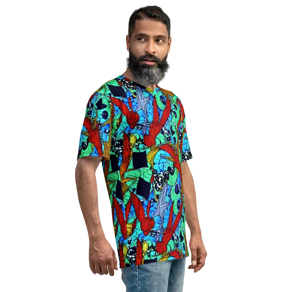 Jungle Aftershock on Men's Crew Neck T-Shirt — Right