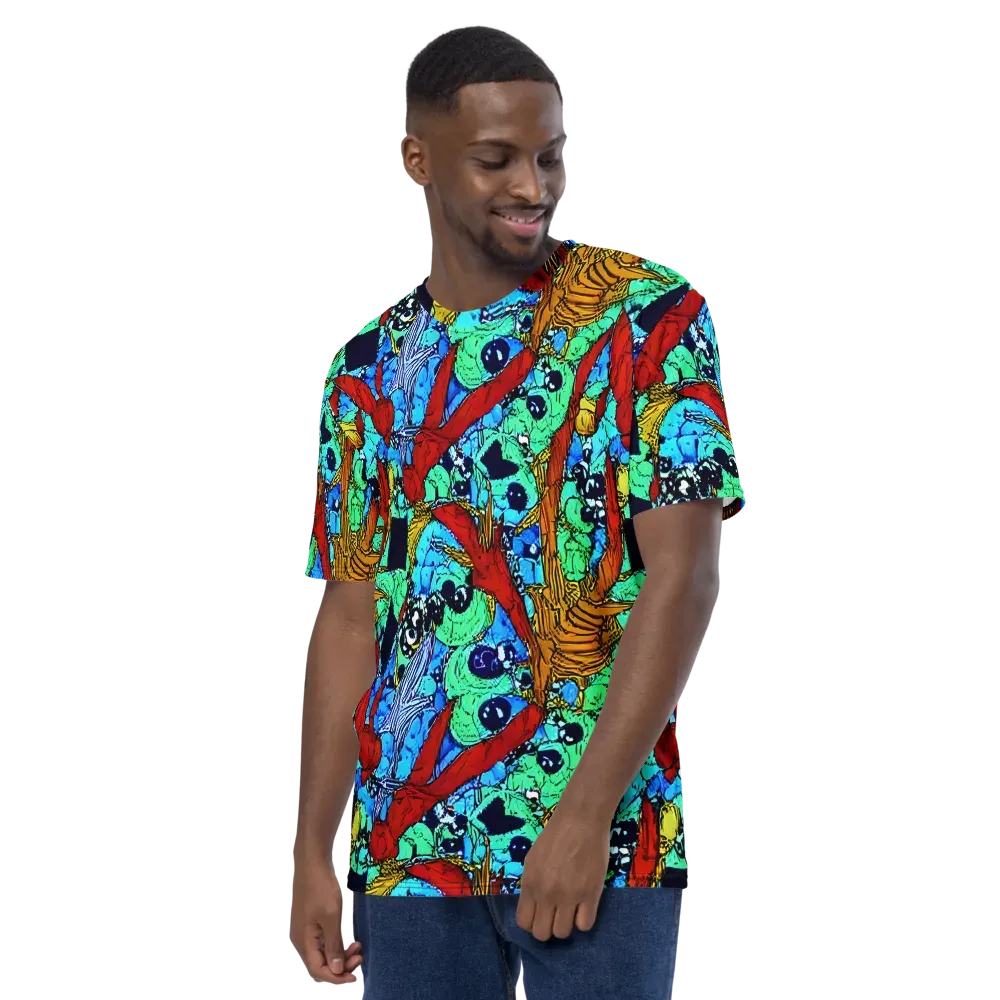 Jungle Aftershock on Men's Crew Neck T-Shirt — Left