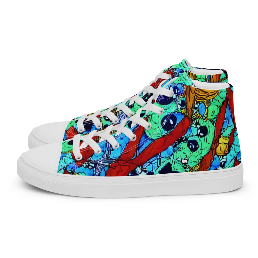 Jungle Aftershock on Men's High Top Canvas Shoes — Left