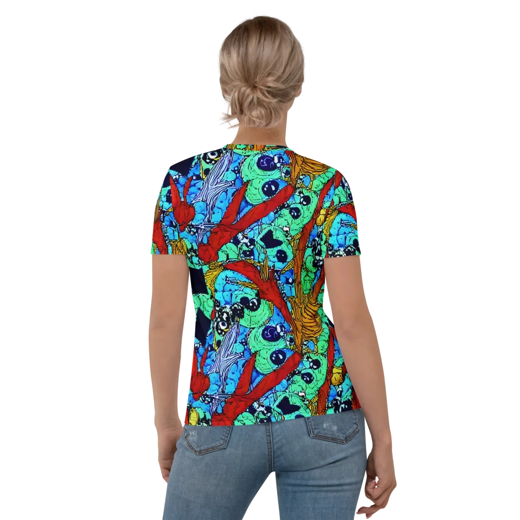 Jungle Aftershock on Women's Crew Neck T-Shirt — Back