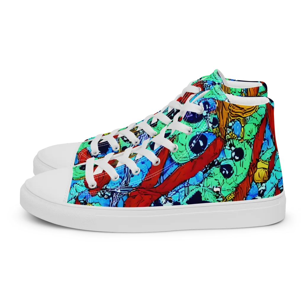 Jungle Aftershock on Women's High Top Canvas Shoes — Left