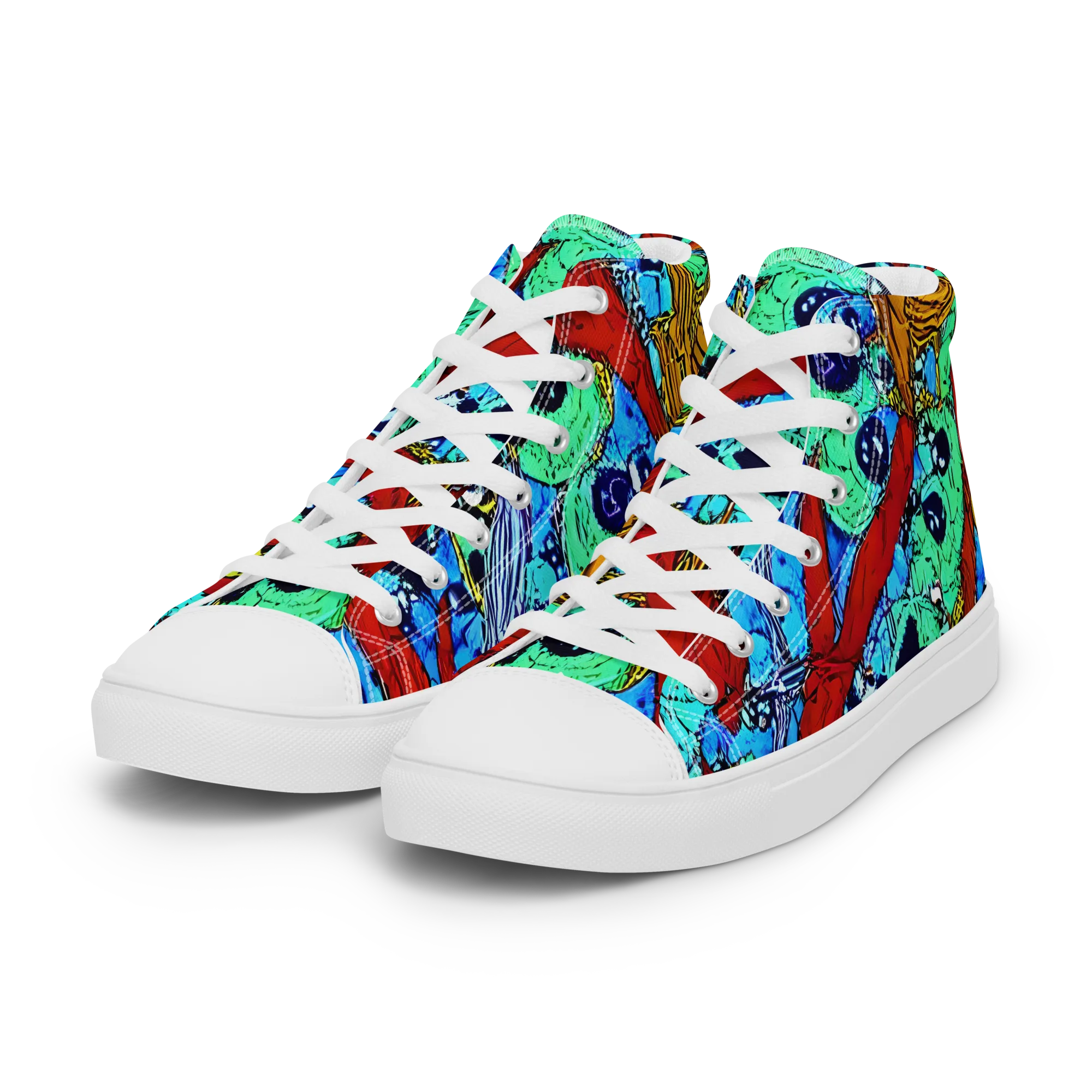 Jungle Aftershock on Women's High Top Canvas Shoes — Left Front