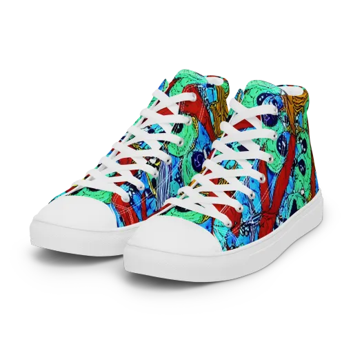 Jungle Aftershock on a Women's High Top Canvas Shoes