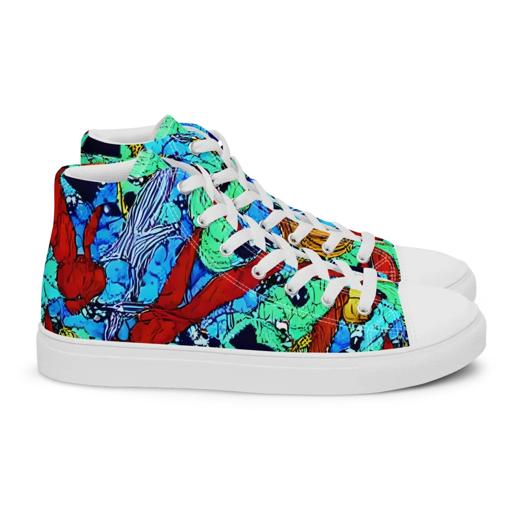 Jungle Aftershock on Women's High Top Canvas Shoes — Right