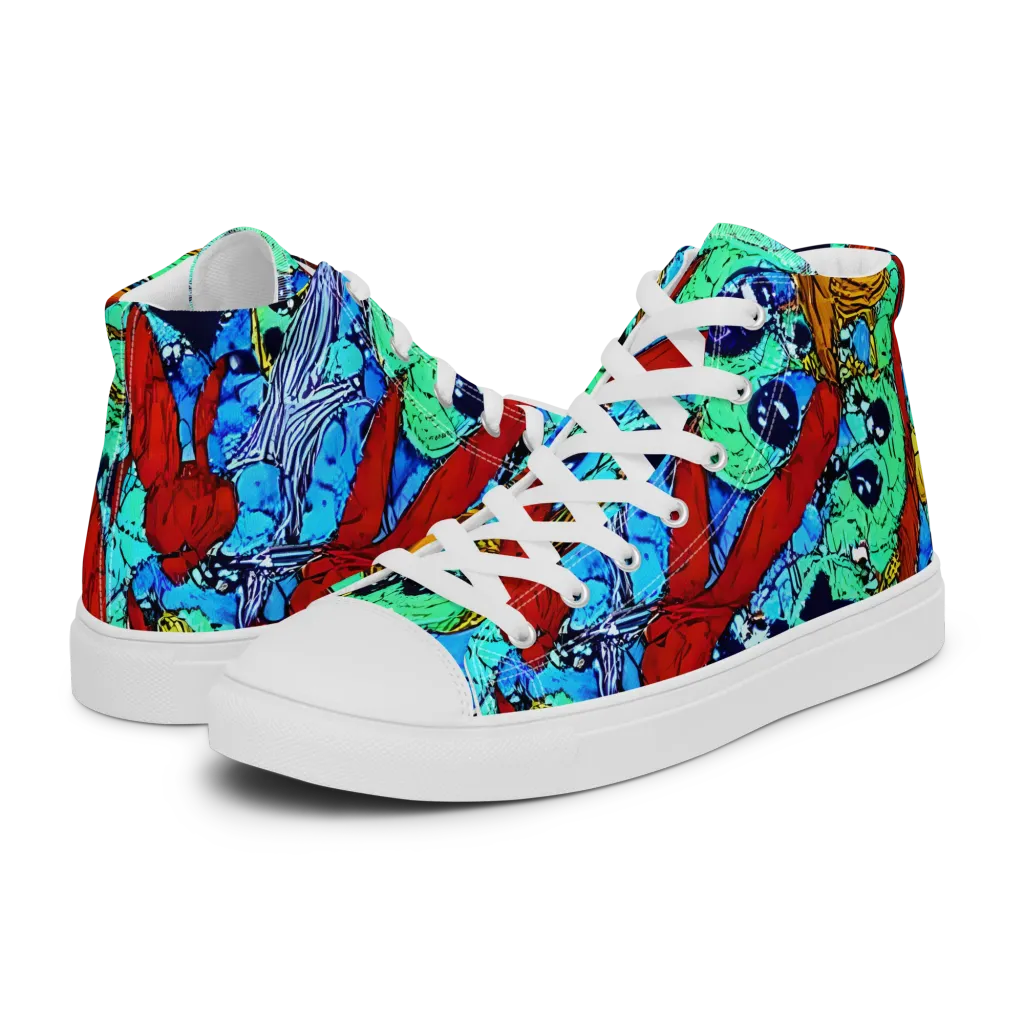 Jungle Aftershock on Women's High Top Canvas Shoes — Left