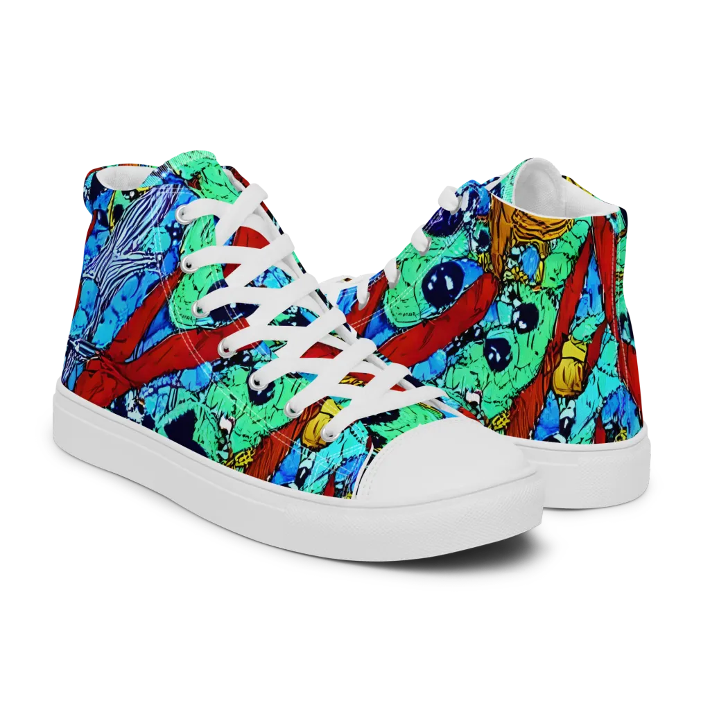 Jungle Aftershock on Women's High Top Canvas Shoes — Right