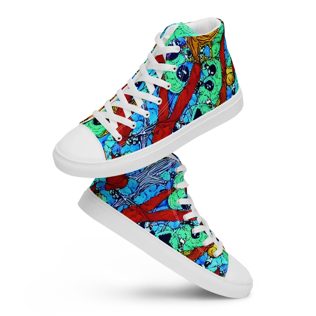 Jungle Aftershock on Women's High Top Canvas Shoes — Front