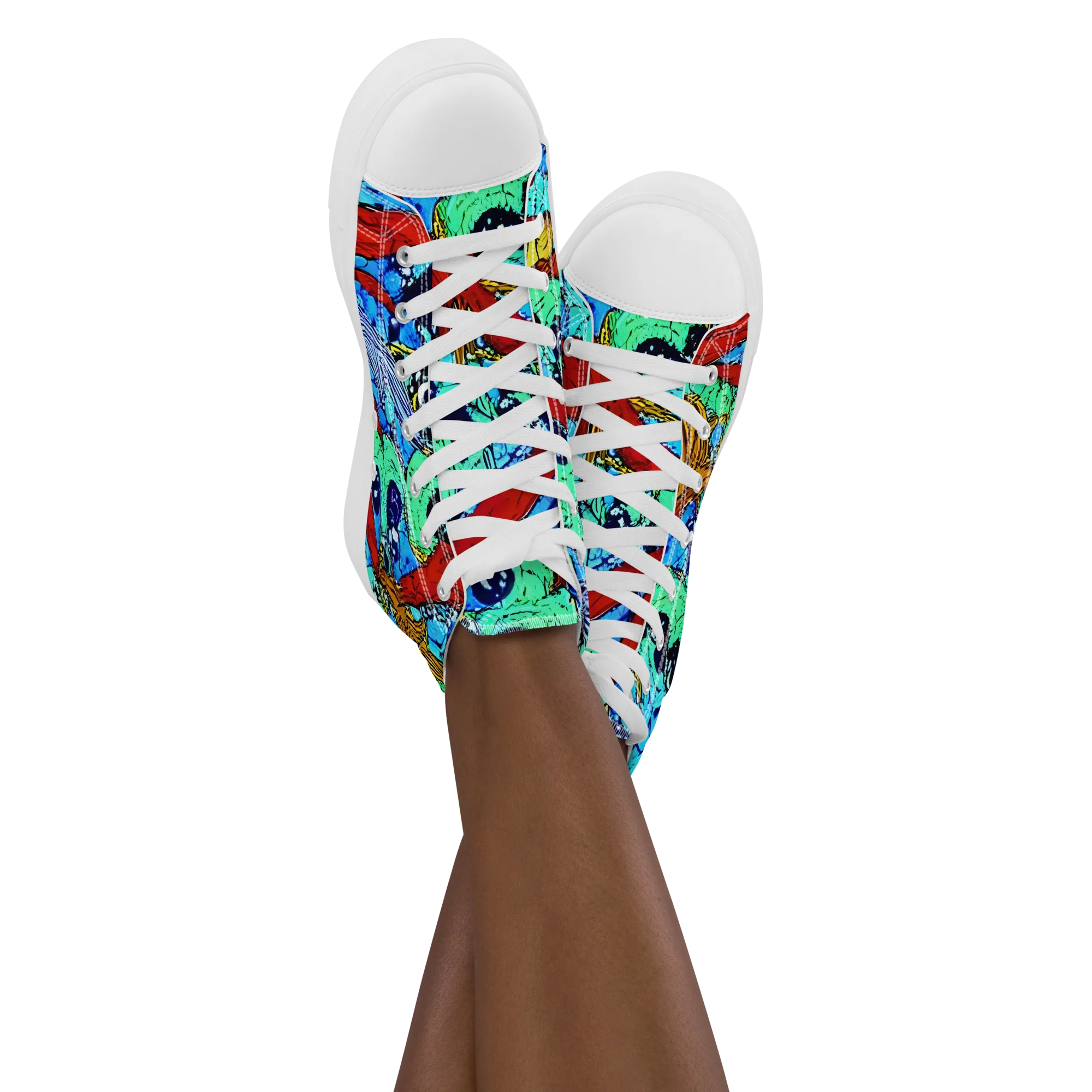 Jungle Aftershock on Women's High Top Canvas Shoes — Front