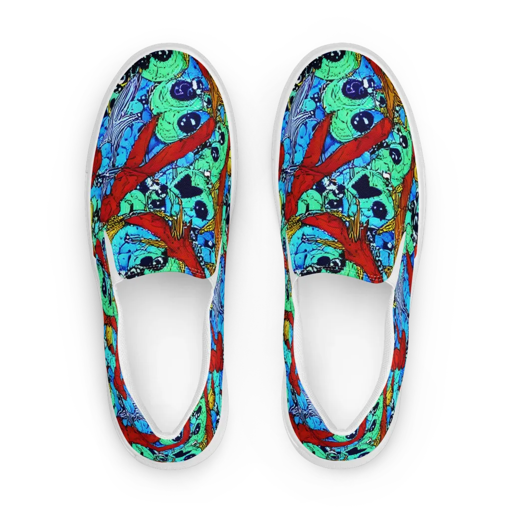 Jungle Aftershock on Men's Slip-On Canvas Shoes — Front