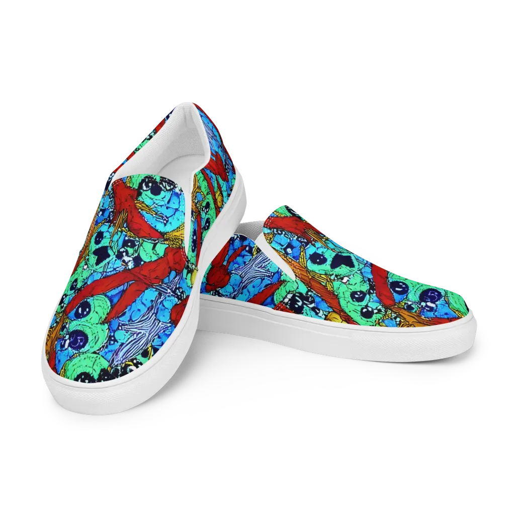 Jungle Aftershock on Men's Slip-On Canvas Shoes — Left Front
