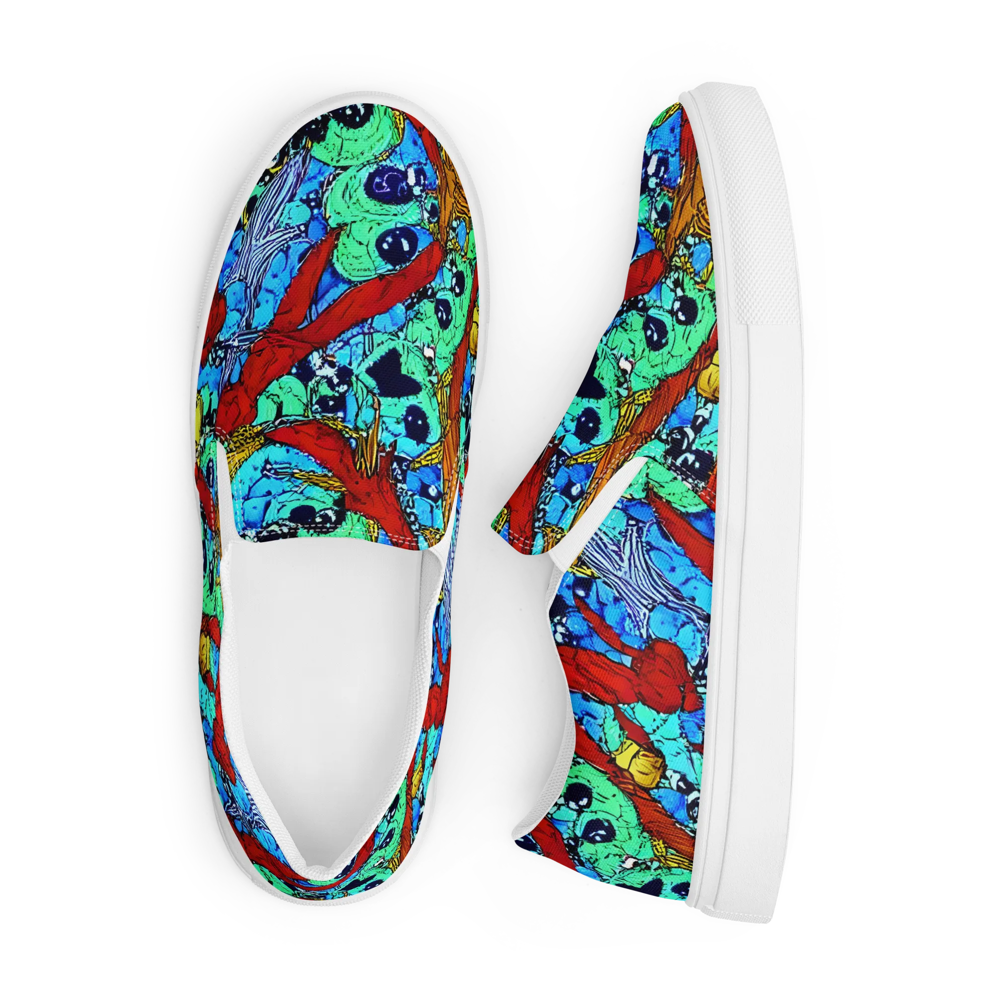Jungle Aftershock on Men's Slip-On Canvas Shoes — Front