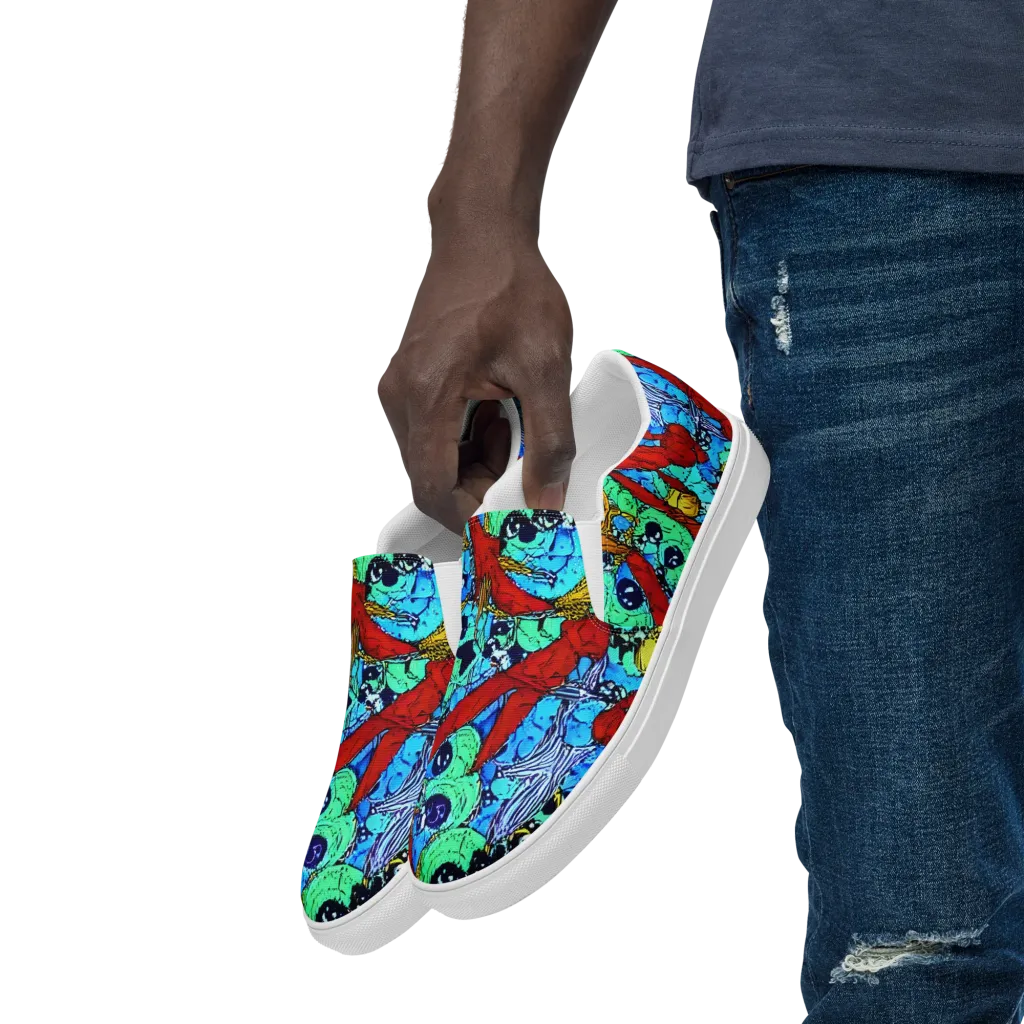 Jungle Aftershock on Men's Slip-On Canvas Shoes — Left Front