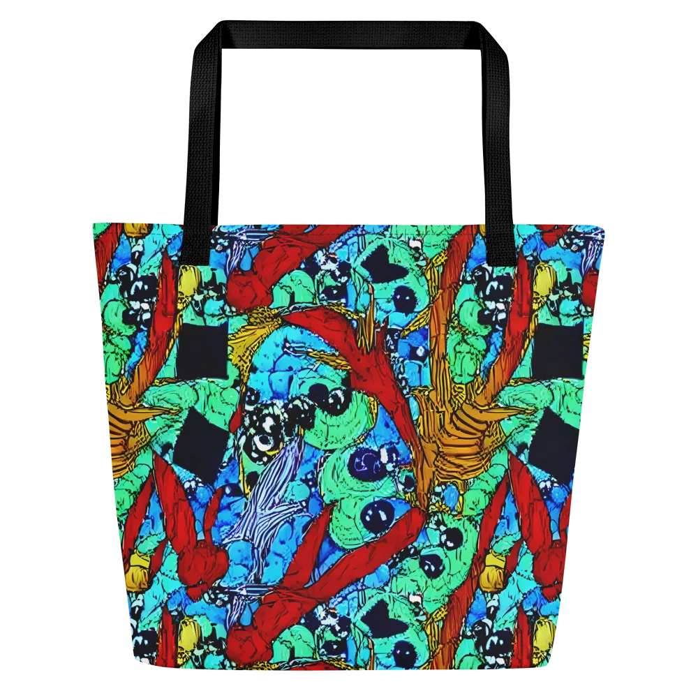 Jungle Aftershock on Large Tote Bag W/ Pocket — Front