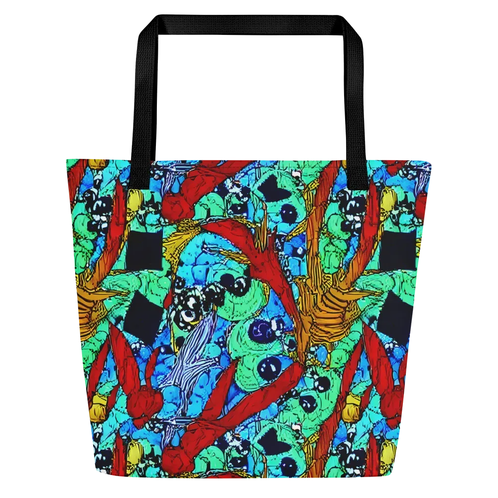 Jungle Aftershock on Large Tote Bag W/ Pocket — Front