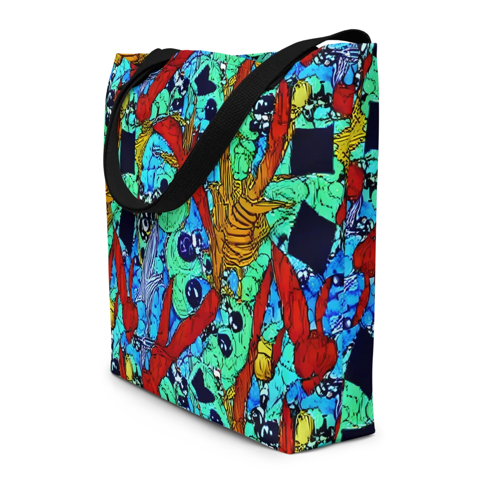 Jungle Aftershock on Large Tote Bag W/ Pocket — Front