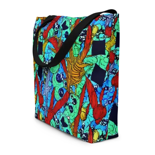 Jungle Aftershock on a Large Tote Bag W/ Pocket